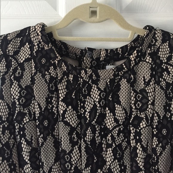 Anthropologie dress HD Paris black tan lace - Picture 3 of 7